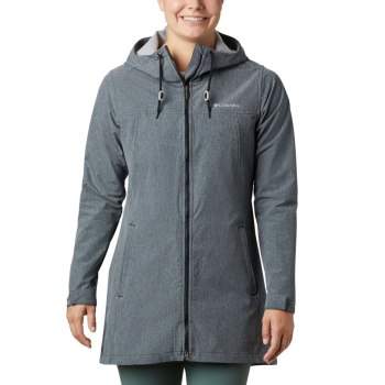 Columbia Ženske Jakne - Miller Peak Long Softshell Crne | SNDB-93806